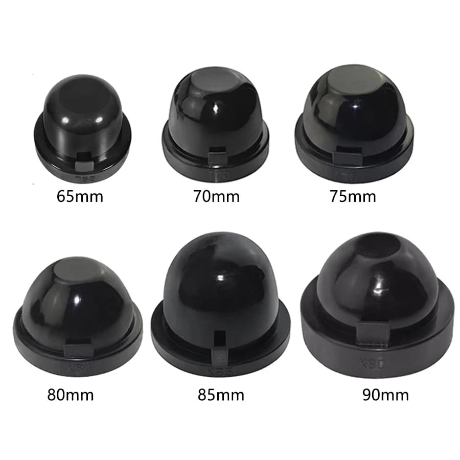 1 Pair Universal High Quality Car LED/HID Headlight Lamp Dust Cover 65mm 70mm 75mm 80mm 85mm 90mm Silicone Seal Cap