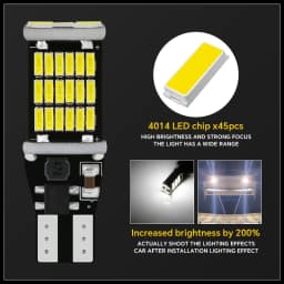 Car T15 W16W 921 912 T16 902 LED Bulb High Brightness Replacement Reverse Lamp Turn Signal Motorcycle Side Marker Lamp 12V 24V
