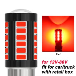 2pcs LED 1156 BA15S P21W 1157 BAU15S PY21W P21/5W BAY15D For Car Truck ATV Light Canbus 5630SMD Turn Signal Lamp DRL Bulb 12V24V