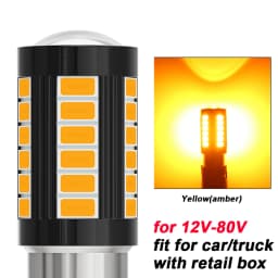 2pcs LED 1156 BA15S P21W 1157 BAU15S PY21W P21/5W BAY15D For Car Truck ATV Light Canbus 5630SMD Turn Signal Lamp DRL Bulb 12V24V