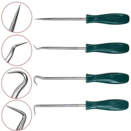 New 4Pcs 135mm Car Auto Vehicle Oil Seal Screwdrivers Set O-Ring Seal Gasket Puller Remover Pick Hooks Repair Tools for Car