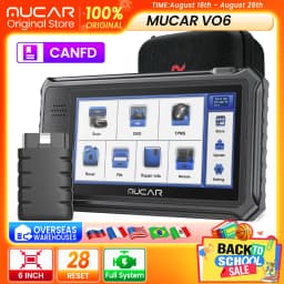 MUCAR VO6 OBD2 Car Diagnostic Tool Full System Auto Scanner Code Reader ABS Engine 28 Resets Oil Scan Tools Lifetime Free Update