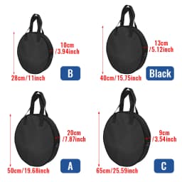 Cable Bag Tools Cable Bag Storage Oxford Waterproof Organizer Bag For Cables Cords Hoses EV Charging Cables Portable Black 600D
