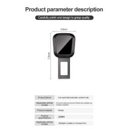 Car Vehicle Seat Belt Extension Extender Strap Safety Buckle Clip for Honda BMW Peugeot Hyundai Jeep Mazda Audi
