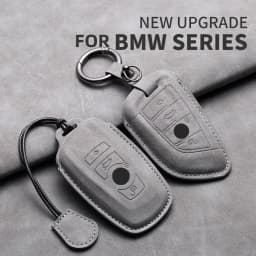 Leather Car Remote Key Case Cover for Bmw F20 G20 G30 X1 X3 X4 X5 G05 X6 X7 G11 F15 F16 G01 G02 F48 1 2 3 4 5 6 7 Series