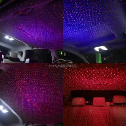 Car Roof Star Lights Interior USB Mini LED Starry Sky Projector Auto Lamp Decoration Night Galaxy Laser Home Atmosphere Lantern