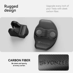 YZ For Tesla Model 3 Y YL Highland Juniper Car Door Lock & Hinge Cover Shock Absorber Soundproof Cushion Rubber 2026 Decoratingg