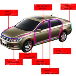 SEAMETAL 4Meter Car Door Seal Strip Stickers Anti-Dust Soundproof Sealing Big D Z P Type Noise Insulation Car Accessories Goods