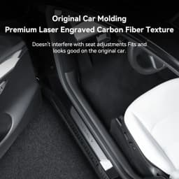 YZ for Tesla Model 3 Y Highland Juniper 2021-2025 rear door sill protection strip seat anti-kick pad corner guard accessory