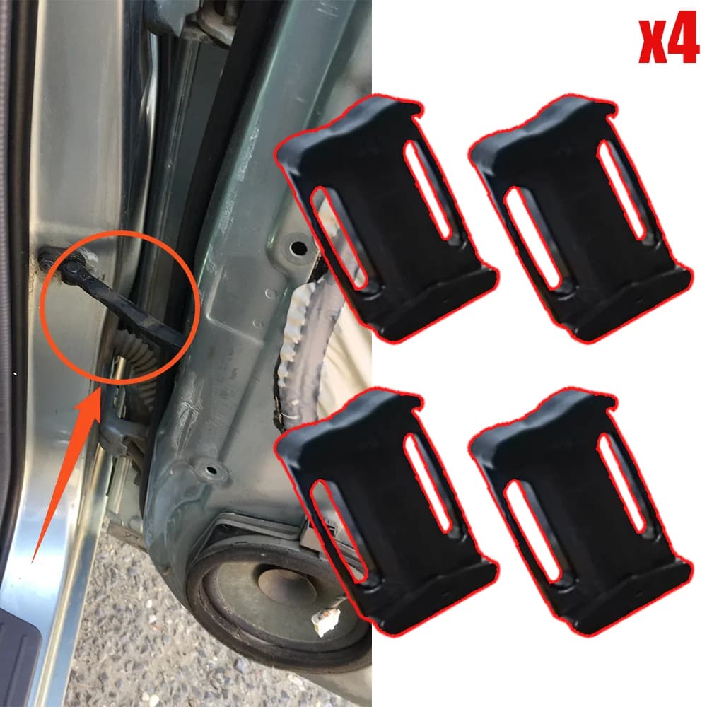 4x Car Door Check Strap Repair Kit Stopper Damping Clip For Hyundai i10 i20 Accent Creta Elantra Santa Fe Sonata Verna Tucson
