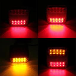 1pc 20LED 12V Waterproof Durable Car Truck LED Rear Tail Light Warning Lights Lamp for Trailer Caravans