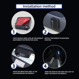 Universal LED For Honda Toyota Ford Kia Opel Fiat Dacia MG Hyundai HD Logo Wireless Car Door Welcome Lamp Light Projector Light