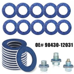 Oil Drain Plug Gaskets Seal Washer Oil Pan Ring Oil Drain Plug Gaskets for Toyota Camry Corolla Auto Parts # 90430-12031