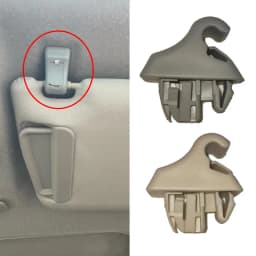2X Sun Visor Bracket Sun Panel Clip Hook For Mitsubishi Pajero V90 Montero V70 Pinin H60 H70 V60 V80 Mr779704 Mr779705 Car Part