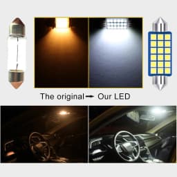 For BMW 3 Series E36 E46 M3 E90 Sedan E91 Touring Car LED Bulbs Interior Dome Reading Lamp Vanity Mirror Trunk Light Accessories