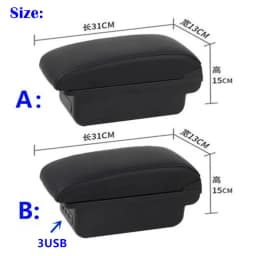 For Fiat 500 Armrest Box For Fiat CRONOS Car Armrest Box Dedicated Retrofit Heighten Interior Center Storage Box Car Accessories