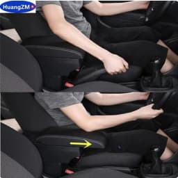 For Fiat 500 Armrest Box For Fiat CRONOS Car Armrest Box Dedicated Retrofit Heighten Interior Center Storage Box Car Accessories