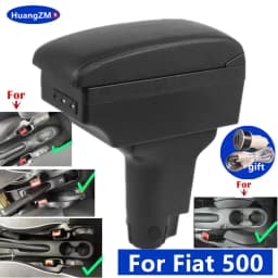For Fiat 500 Armrest Box For Fiat CRONOS Car Armrest Box Dedicated Retrofit Heighten Interior Center Storage Box Car Accessories