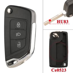 jingyuqin For Peugeot 107 207 307 407 306 308 408 508 3008 4008 Partner CE0523 CE0536 Modified Filp Remote Car Key Shell Case
