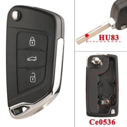 jingyuqin For Peugeot 107 207 307 407 306 308 408 508 3008 4008 Partner CE0523 CE0536 Modified Filp Remote Car Key Shell Case
