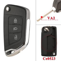 jingyuqin For Peugeot 107 207 307 407 306 308 408 508 3008 4008 Partner CE0523 CE0536 Modified Filp Remote Car Key Shell Case
