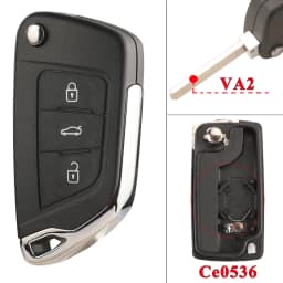 jingyuqin For Peugeot 107 207 307 407 306 308 408 508 3008 4008 Partner CE0523 CE0536 Modified Filp Remote Car Key Shell Case