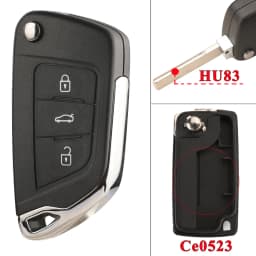 jingyuqin For Peugeot 107 207 307 407 306 308 408 508 3008 4008 Partner CE0523 CE0536 Modified Filp Remote Car Key Shell Case