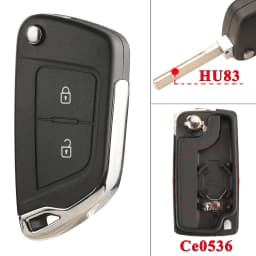 jingyuqin For Peugeot 107 207 307 407 306 308 408 508 3008 4008 Partner CE0523 CE0536 Modified Filp Remote Car Key Shell Case
