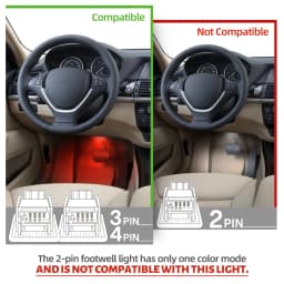 LED Under Dash Courtesy Footwell Ambient Lighting Module For BMW 1 2 3 4 5 6Series F20 F21 F22 F23 F30 F31 F34 F32 F36 M2 M3 M4
