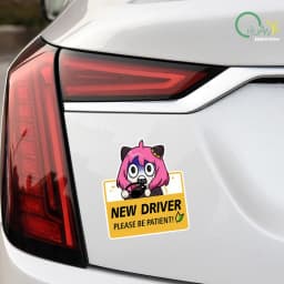 Anime Car Sticker New Driver For Bumper Decoration Cute Peep Spirit Sticker Auto Parts External Accessories Inkjet Vinyl Decals