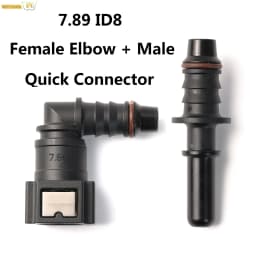 High Quality Durable Automotive Fuel Quick Connector 90°7.98mm 5/16'' ID8 Elbow Quick Rlease Connect Fuel Nylon Hose Adapter
