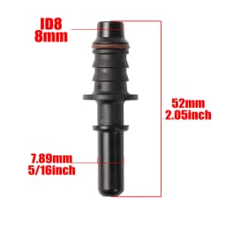 High Quality Durable Automotive Fuel Quick Connector 90°7.98mm 5/16'' ID8 Elbow Quick Rlease Connect Fuel Nylon Hose Adapter