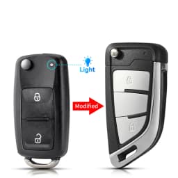KEYYOU New For VW Volkswagen Golf 4 5 6 Passat B5 B6 Polo Touran MK4 Bora For Seat Skoda 2 3 Buttons Modified Folding Car Key