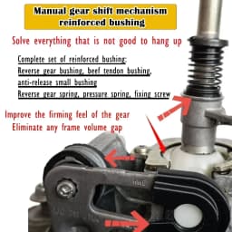 Gearbox Repair Kit For VW Audi Seat Skoda MT Trans Shifter First Gear Getter Reverse Lever Change Selector Linkage Bushes Spring