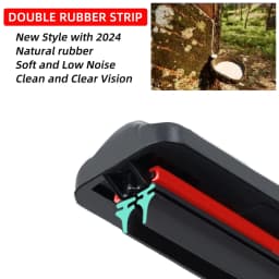 Car Windshield Wiper Blade Universal U/J Double Rubber Strip Wiper Blade Natural Rubber Strip 14"16"18"19"20"21"22"24"26"
