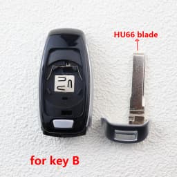 Modification/Upgrade Folding Car Key Fob Case Shell Housing for Audi A4 A4L A6 A6L Q7 TT A3 Q3 Q2L A5 S3 RS3 RS5 S1 Q2 Q5 Q7 A8