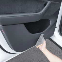 For Tesla Model Y Juniper/6-seater Tesla Model YL Door Panel Protector, Model 3 Highland Front and Rear Door Kick Pads, 4pcs