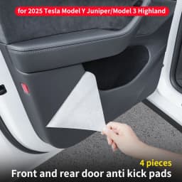For Tesla Model Y Juniper/6-seater Tesla Model YL Door Panel Protector, Model 3 Highland Front and Rear Door Kick Pads, 4pcs