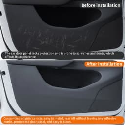 For Tesla Model Y Juniper/6-seater Tesla Model YL Door Panel Protector, Model 3 Highland Front and Rear Door Kick Pads, 4pcs