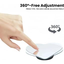 Car Blind Spot Rearview Mirror, Enhanced Safety, Universal Adhesive Side Mirror, Cute Heart-Shaped Design, Car SUV Universal