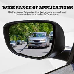 Car Blind Spot Rearview Mirror, Enhanced Safety, Universal Adhesive Side Mirror, Cute Heart-Shaped Design, Car SUV Universal