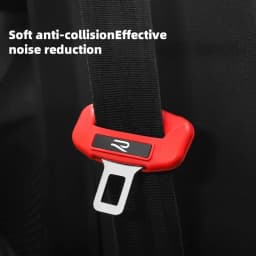 Silicone Seat Belt Cover for VW Golf 7/7.5/8 Golf Jetta Passat - Noise Reduction, Aesthetic Design, Secure Fit & Easy Install