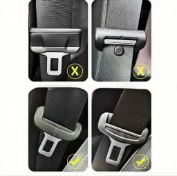 Silicone Seat Belt Cover for VW Golf 7/7.5/8 Golf Jetta Passat - Noise Reduction, Aesthetic Design, Secure Fit & Easy Install