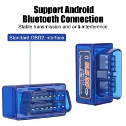Mini Eml327 V2.1 OBD 2 Bluetooth Car Diagnostic-Tools For Android/Windows Scanner Code Support Smart Scan Tool ODB2 Scanner Tool