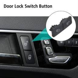 Car Accessories For Mercedes Benz C GLK W204 E Class W212 W207 Car Interior Left Right Door Lock Switch Button Replacement