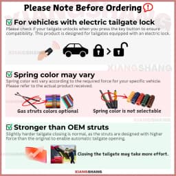 Auto Pop-Up Trunk Struts for Audi A3/S3/RS3 8V |Sportback 5-door Hatchback 556mm Automatic Opening Lift Supports with Springs