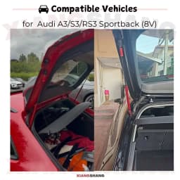 Auto Pop-Up Trunk Struts for Audi A3/S3/RS3 8V |Sportback 5-door Hatchback 556mm Automatic Opening Lift Supports with Springs