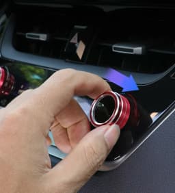 For Toyota Corolla 2019 2020 2021 2Pcs Car AC Climate Control Knob Trim Button Cover Auto Accessories Car AC Control Knobs Ring