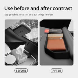 LUCKEASY for Kia EV9 2024-2025 Dashboard Storage Tray Car Interior Accessories Central Control Screen Rear Storage Pad