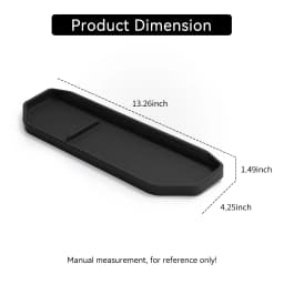 LUCKEASY for Kia EV9 2024-2025 Dashboard Storage Tray Car Interior Accessories Central Control Screen Rear Storage Pad